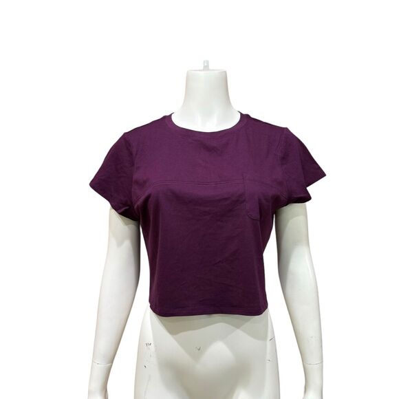 Savage X Fenty Baby Pocket Tee Purple Crop Top T-Shirt XL - Picture 2 of 10